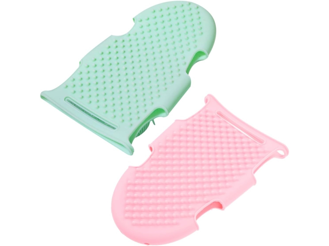 Escova De Limpeza Corporal Silicone Beaupretty, 2 Peças, Tamanho Único, Escova Esfoliante Sólida Para Meninos, Meninas E