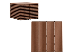 Conjunto de ladrilhos para jardim SINI TECH STORE, 30x30x2,2 cm, 11 peças