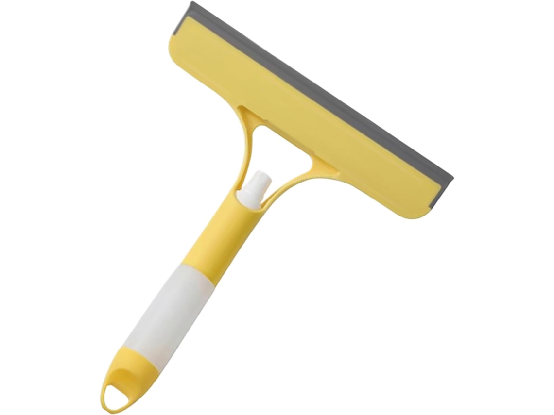 Escova Multifuncional Para Limpeza De Janelas, Incluindo Rodo, Pulverizador E Raspador | Ideal Para Chuveiro E Banheiro.
