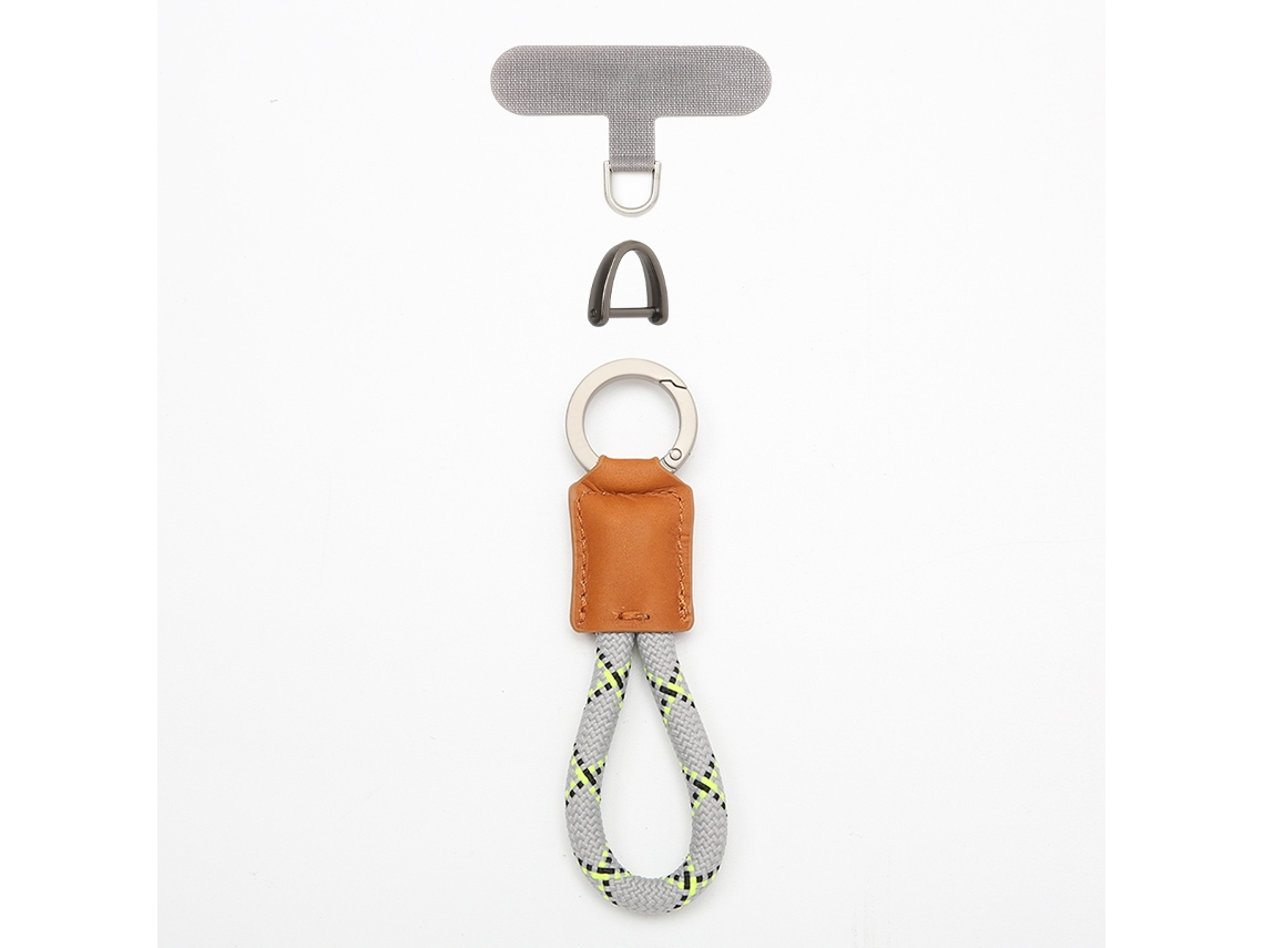 Cordão Para Celular Qu-pure Feito À Mão, Pingente Para Chave De Carro, Chaveiro Anti-perda Avançado De Poliéster