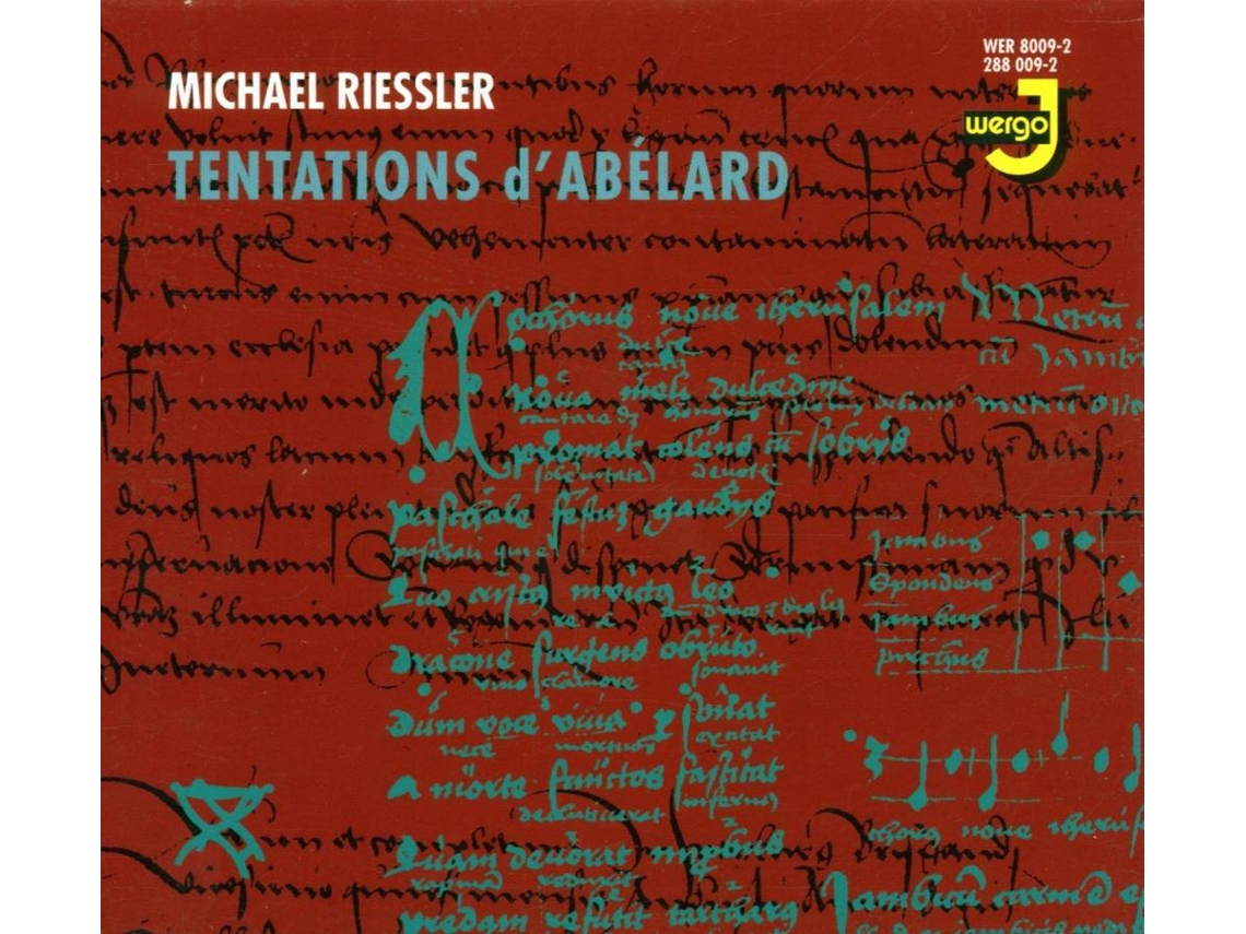 CD Riessler,Michael - Tentations D'Abelard (1CD)