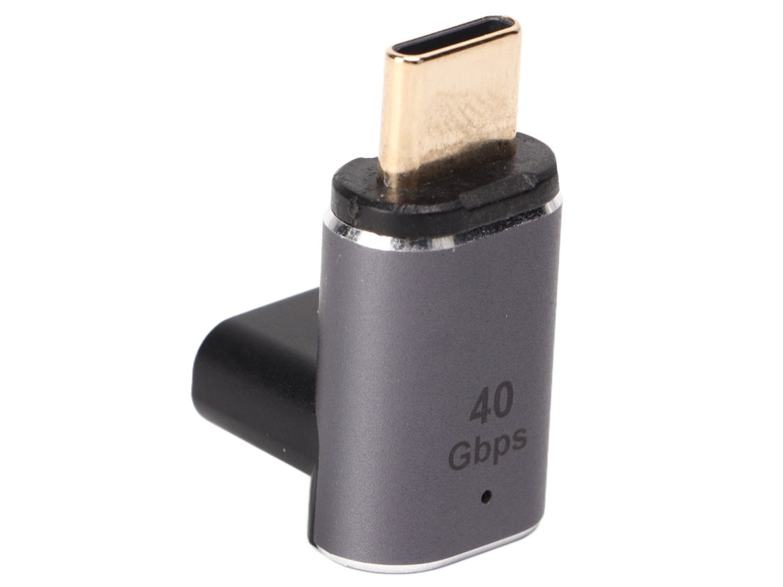 Adaptador Magnético Angular Direito Type-c, Transmissão De 40gbps, Banhado A Ouro