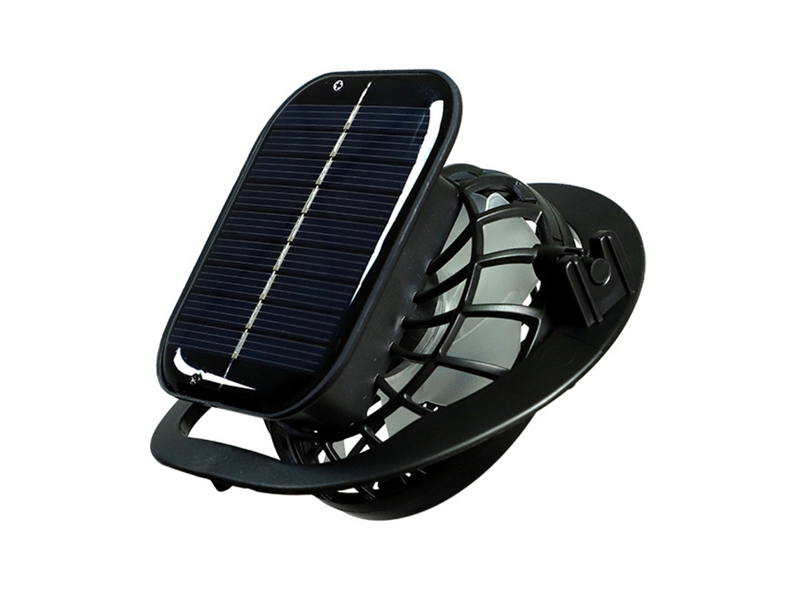 Laxiscreed Clip Fan Com Energia Solar E Usb, Prático E Recarregável