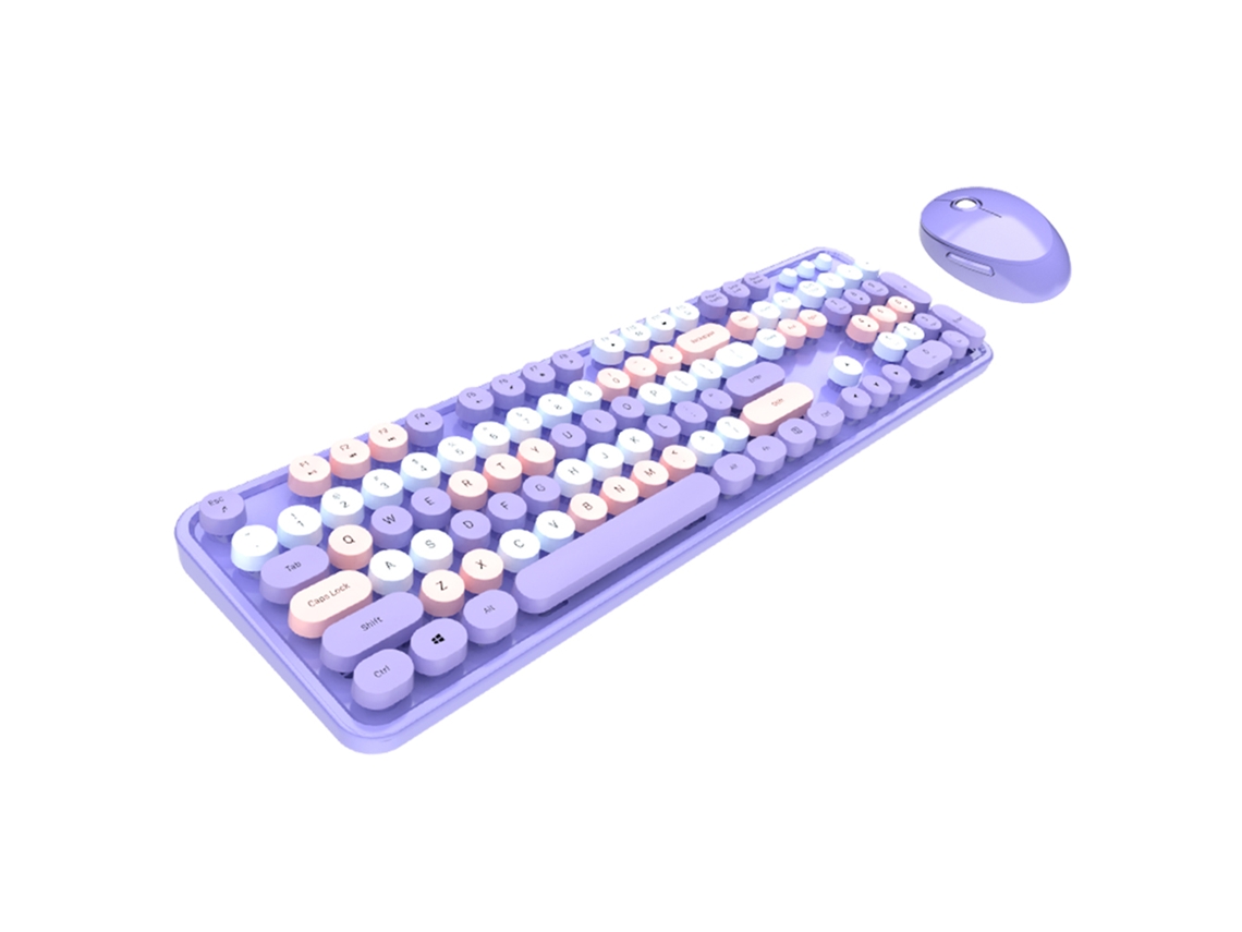 Teclado e Mouse LAXISCREED Roxo