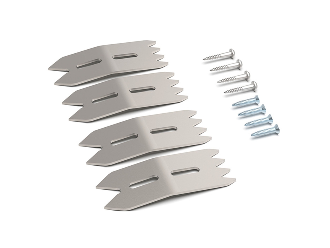 Conjunto De Garras De Limite Laxiscreed Para Fixação Precisa De Painéis De Madeira