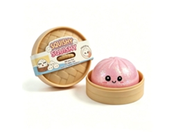 Dumplings Squishy, Dumplings Squishy Surpresa, Brinquedo para Apertar Sensorial com Bolso Gigante a Vapor, Rosa Dourado YUYSAN