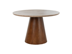 Mesa de Jantar em Mármore Cor Manga ALEXANDRA HOUSE LIVING (120x120x79cm)