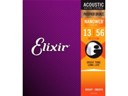Set Cordas Guitarra Acustica Nanoweb Pb 13/56 Medium