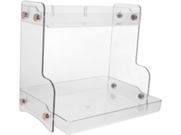 Organizador De Maquiagem Transparente Com Prateleira Para Banheiro, Quarto E Cozinha