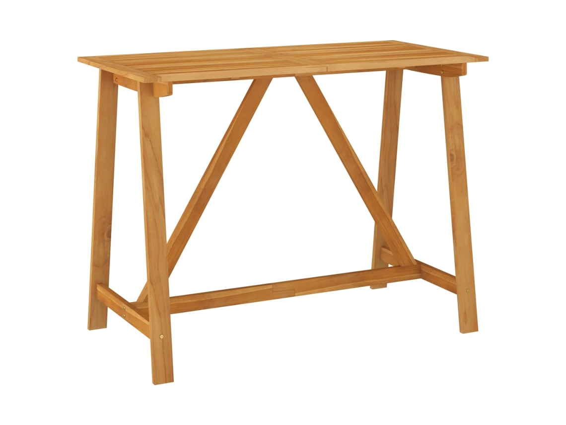 Mesa de bar VIDAXL Marrom Madeira (140x70x104 cm)