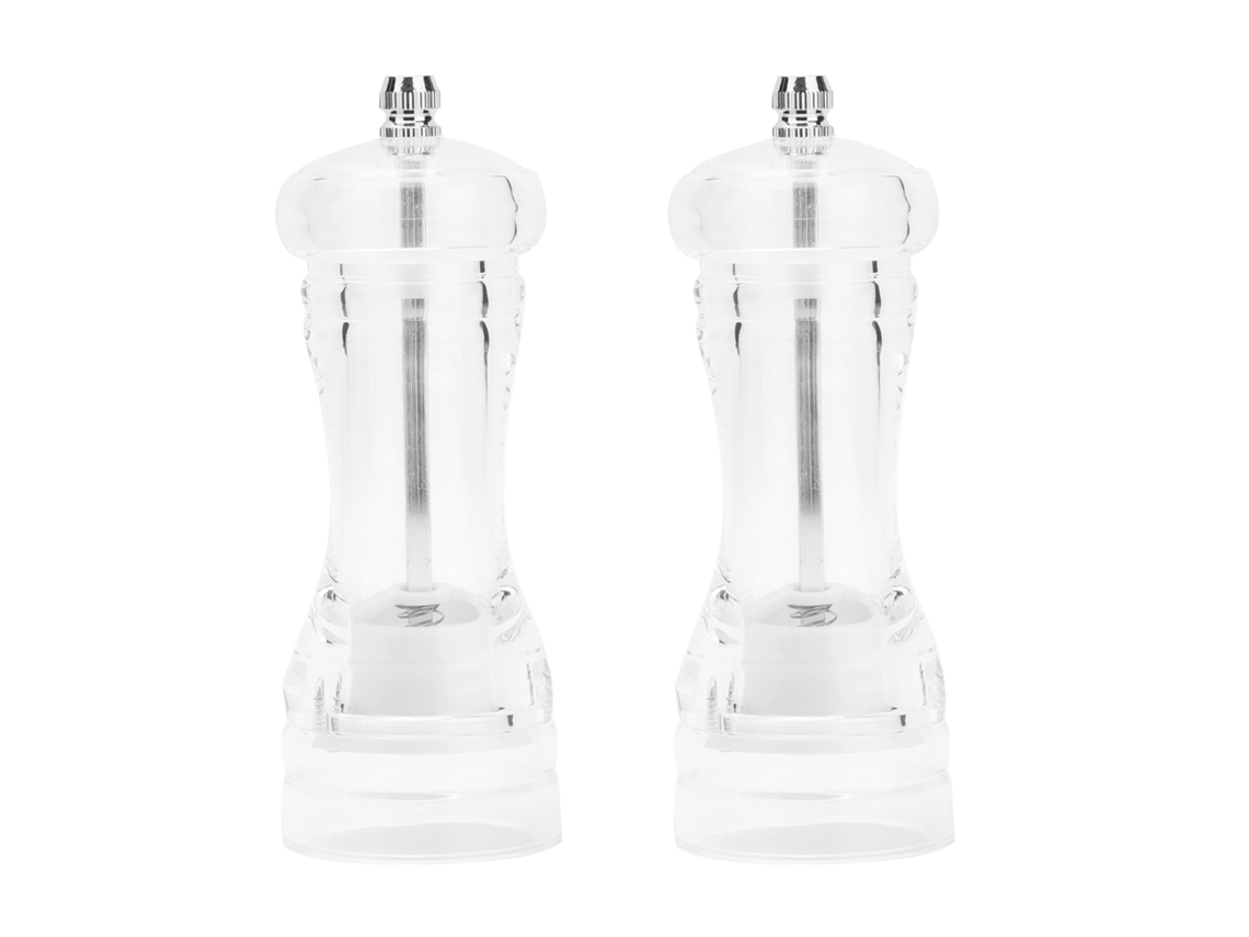 2pcs moedor manual de pimenta e sal | S/MARCA