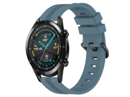 Pulseira De Silicone Listrada Côncava Para Relógio Huawei Gt2 46mm 22mm