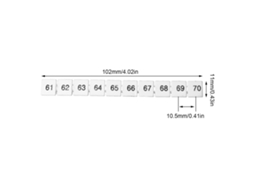 Laxiscreed Terminal Marker Resistente Ao Calor Em Nylon Para Indústria E Construção