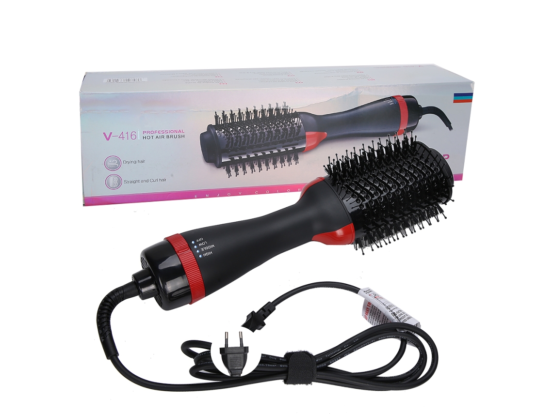 2026 secador de Cabelo com Íons Negativos Multifuncional Escova para Secar e Alisar o Cabelo
