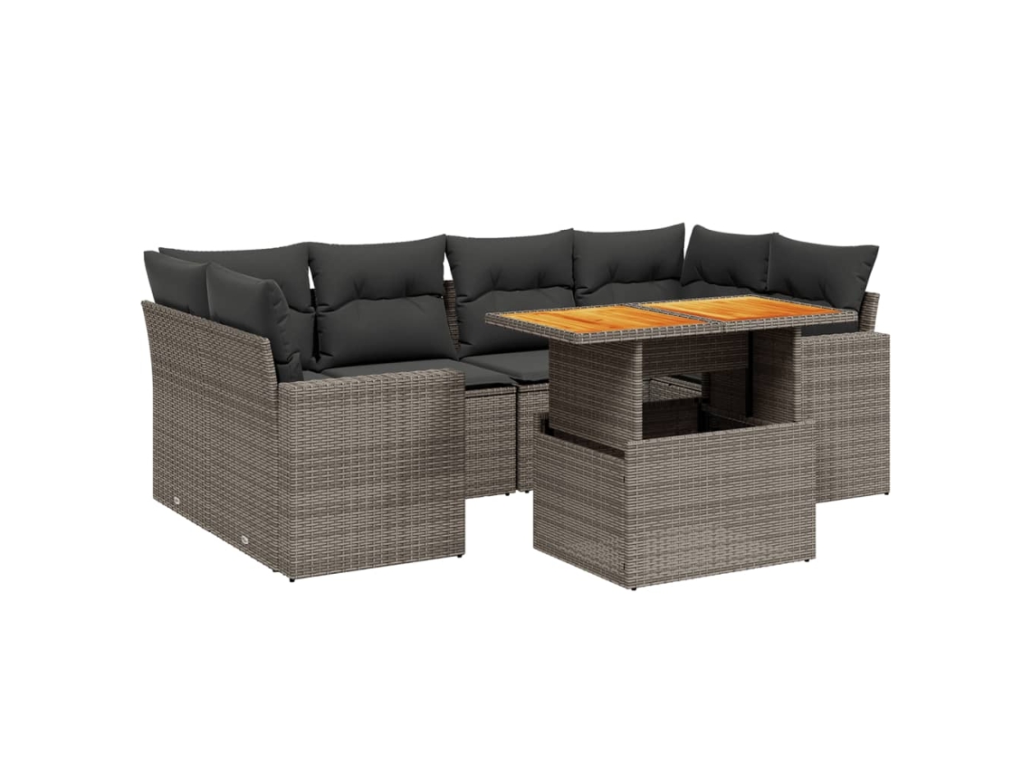 Garden Sofa Set, Garden Sofa Sets Vidaxl Cinzeto Rattan / Vime (n/a)