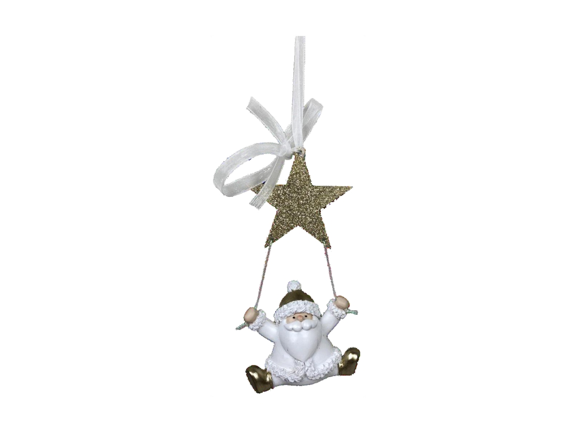 Adorno Natalício DKD Home Decor Resina Pai Natal (6,5 x 4 x 13,5 cm) (6 Unidades)