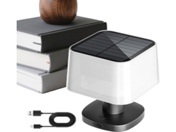 Luminárias solares de mesa para exterior, luminárias telescópicas com intensidade ajustável.