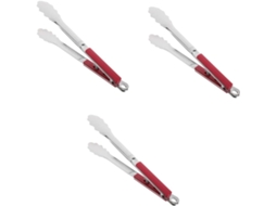 Pinças Para Churrasco Iplusmile De Aço 3 Peças, Ferramenta Ergonômica Para Bifes E Peixes, Acessório Para Grelhar