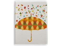 Carnet De Notas Com Sopa De Cobertura Motif Parapluie Pluie