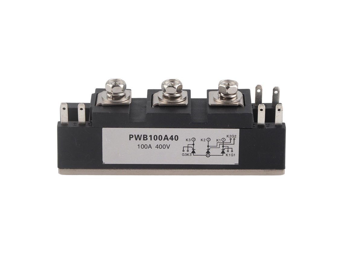 Módulo Rectificador Tiristor de 3 Terminales Puente Rectificador 100a 400v para Controle de Circuito Pwb100a40 | S/MARCA