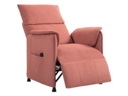 Poltrona Reclinável Elétrica Poliéster, Aço e Espuma Cor Orange 80x83x104 cm Homcom