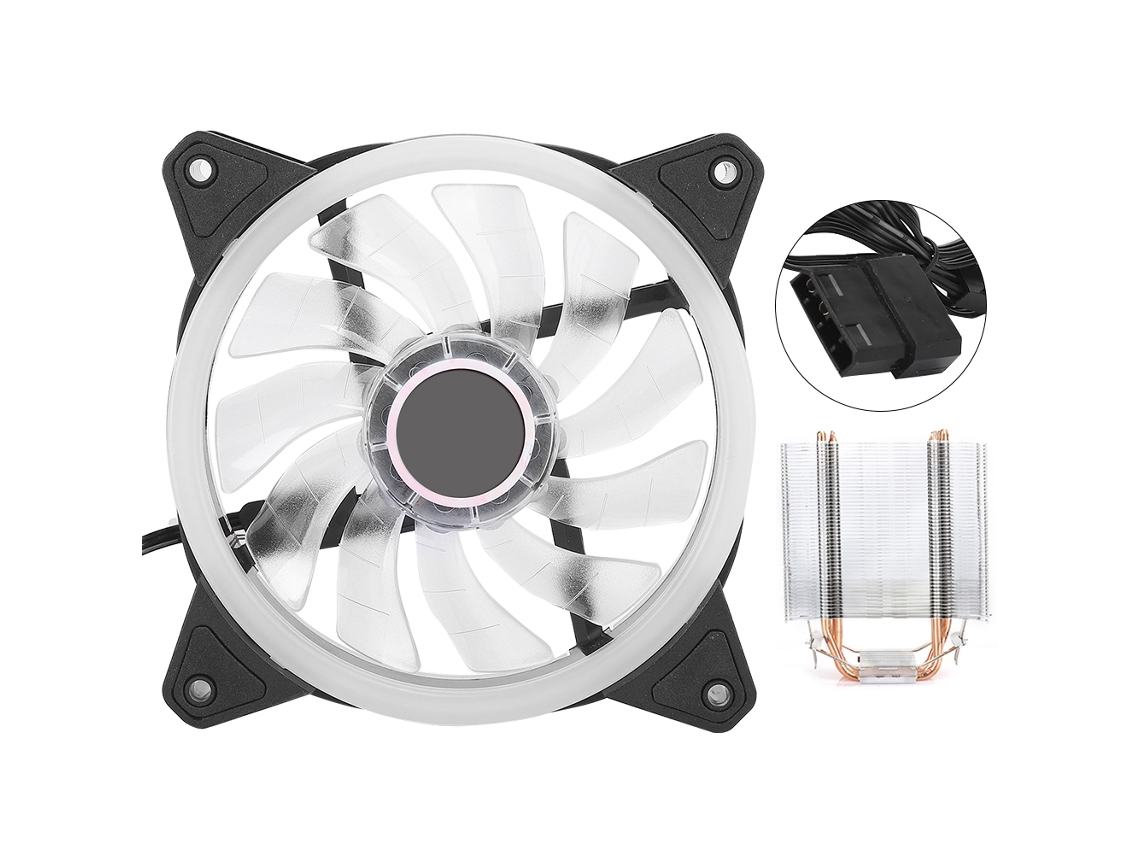 Resfriador De Cpu Ultra-silêncio 4 Calodutos De Latão Radiador 775amd1155 1366 Desktop Aurora