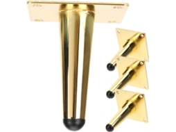 Nuobesty Conjunto De 4 Pés Metálicos Para Móveis Substituição Duráveis Sofá, Armário, Cômoda E Mesa Suporte Robusto
