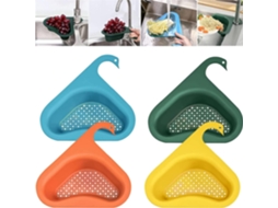 Suporte Triangular Para Escorredor De Pia, Filtro Ralo Cozinha, Multifuncional Cesto Pia Suspenso Laranja -aquaforge