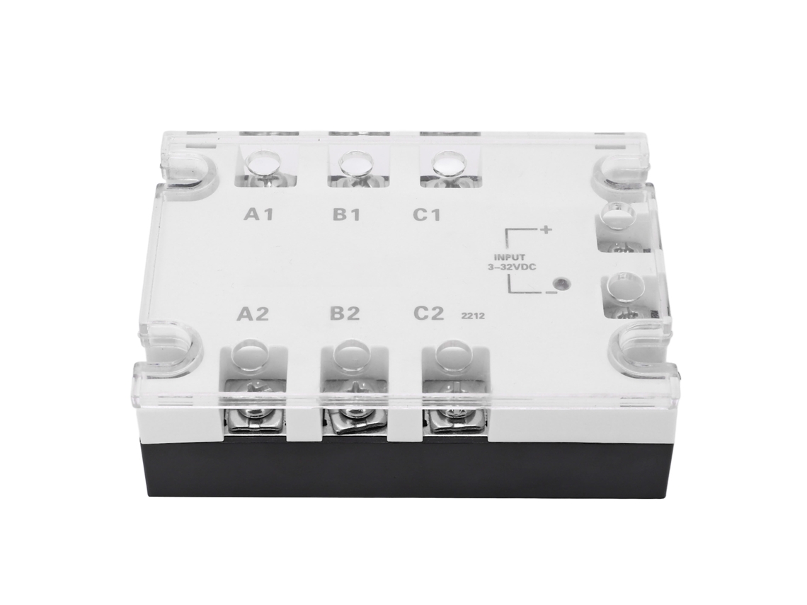 Relé SSR Trifásico Dc a Ac 10a 3-32vdc a 24-480vac | S/MARCA