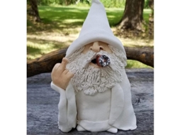 Gnome De Jardim, Gnome Mago Fumando 3d, Estátua De Jardim De Polirresina Com Dedo Do Meio Para Jardim, Pátio, Varanda