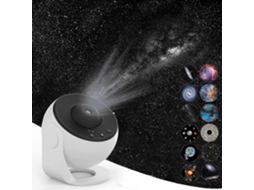 Projetor de Estrelas 4k com Luz Noturna Galáxia, 12 Discos Intercambiáveis, Rotação de 360​​ Graus, Projeção Realista do Céu BRILVIBERA