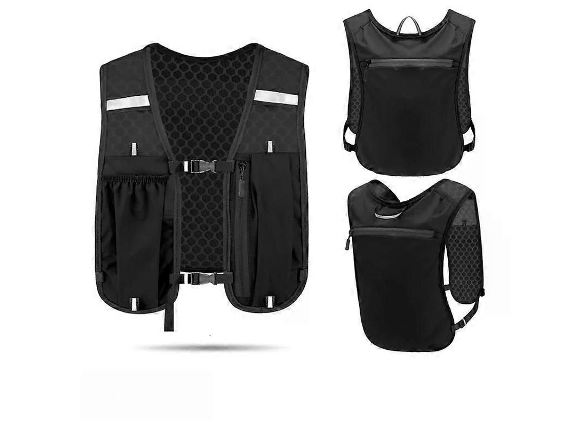 Colete De Corrida Leve Com Compartimento Para Garrafa De Água, Refletor E Com Suporte Para Celular. Ideal Para Ciclismo.