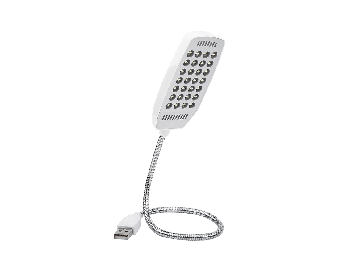 2026 luz Led Portátil de Leitura Flexível 5v Usb Mini com Interruptor 28 Leds para Computador e Notebook Branca
