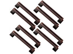 Conjunto De 8 Puxadores Porta Armário, Guarda Roupa E Closet, Resistentes E Robustos, Ideais Para Móveis E Cozinhas