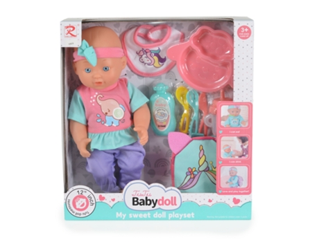 Boneca 31cm Com Acessórios E Mochila Unicórnio 6809 Tutu Love Tutu Love