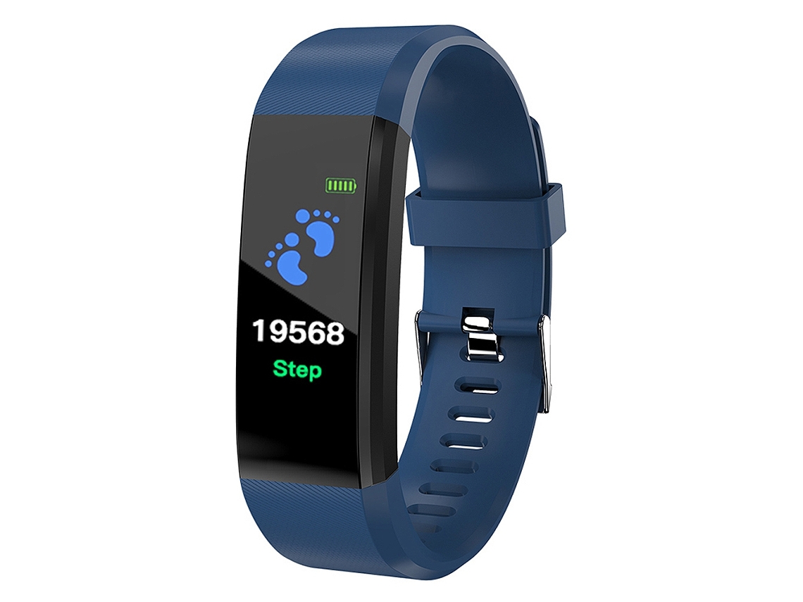 Pulseira Inteligente Pulseira Inteligente com Tela Colorida 115plus (azul) EOOCOO (monitoramento de Saúde, Monitoramento de Sono)