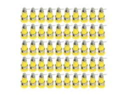 Conjunto de 50 Tomadas Banana 4mm Latão Galvanizado a Níquel Abs Acessório de Teste Elétrico Durável