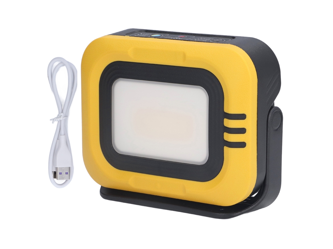 Lâmpada de Trabalho LED Portátil Recarregável Solar com Bateria e Resistente à Água S/MARCA