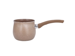 Aquecedor De Café Com Alça Única, Mini Panela De Leite, Liga De Alumínio, Antiaderente, Anti Queimadura, Para Cozinhar, Marrom Brilvibera