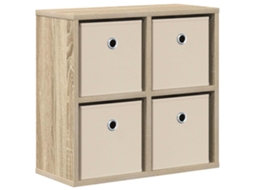 Conjunto 1 Gabinetes De Armazenamento Vidaxl Castanho Derivados De Madeira (49,5 X 22 X 47 Cm)