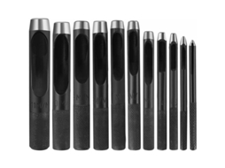 Furador Redondo Oco de Aço para Artesanato em Couro, Ferramenta para Furos Ocos de 1 a 11 Mm para Pulseiras de Couro e Lona. AQUAFORGE