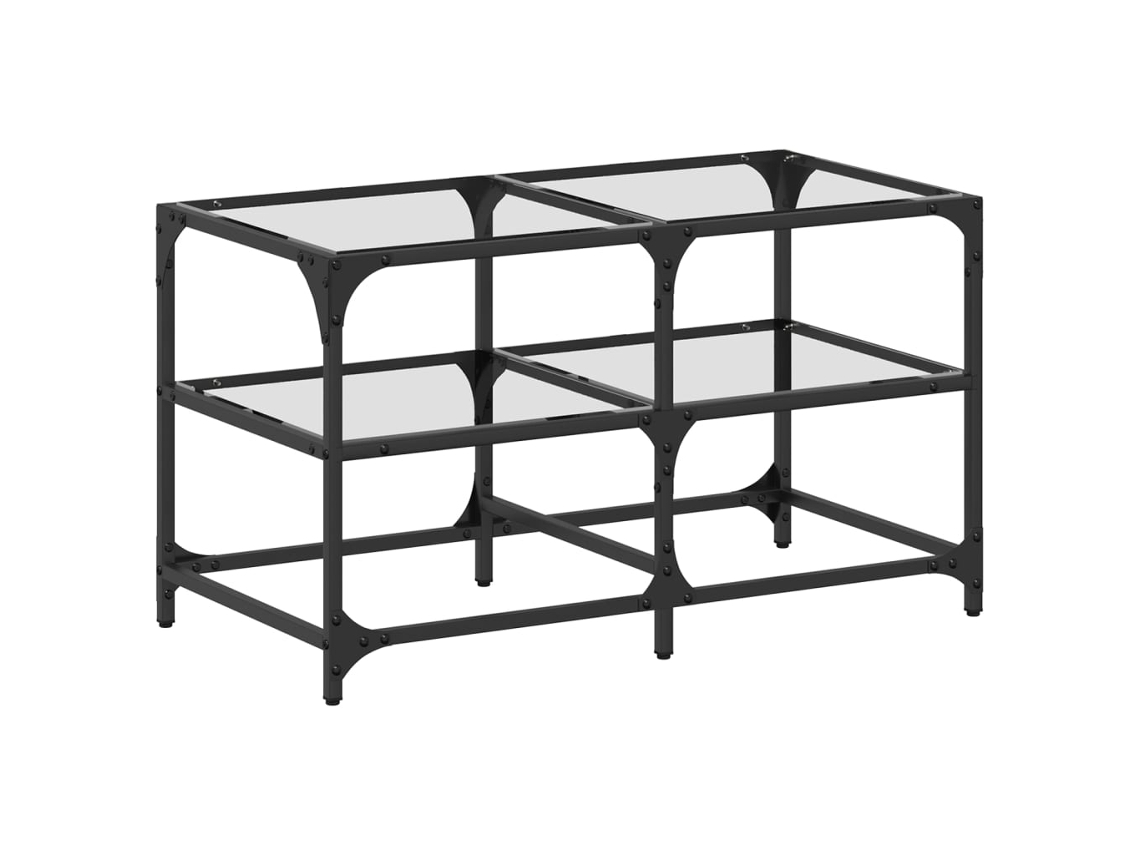Conjunto 1 Mesa De Centro Vidaxl Transparente Derivados De Madeira (78.5 X 40 X 45 Cm)