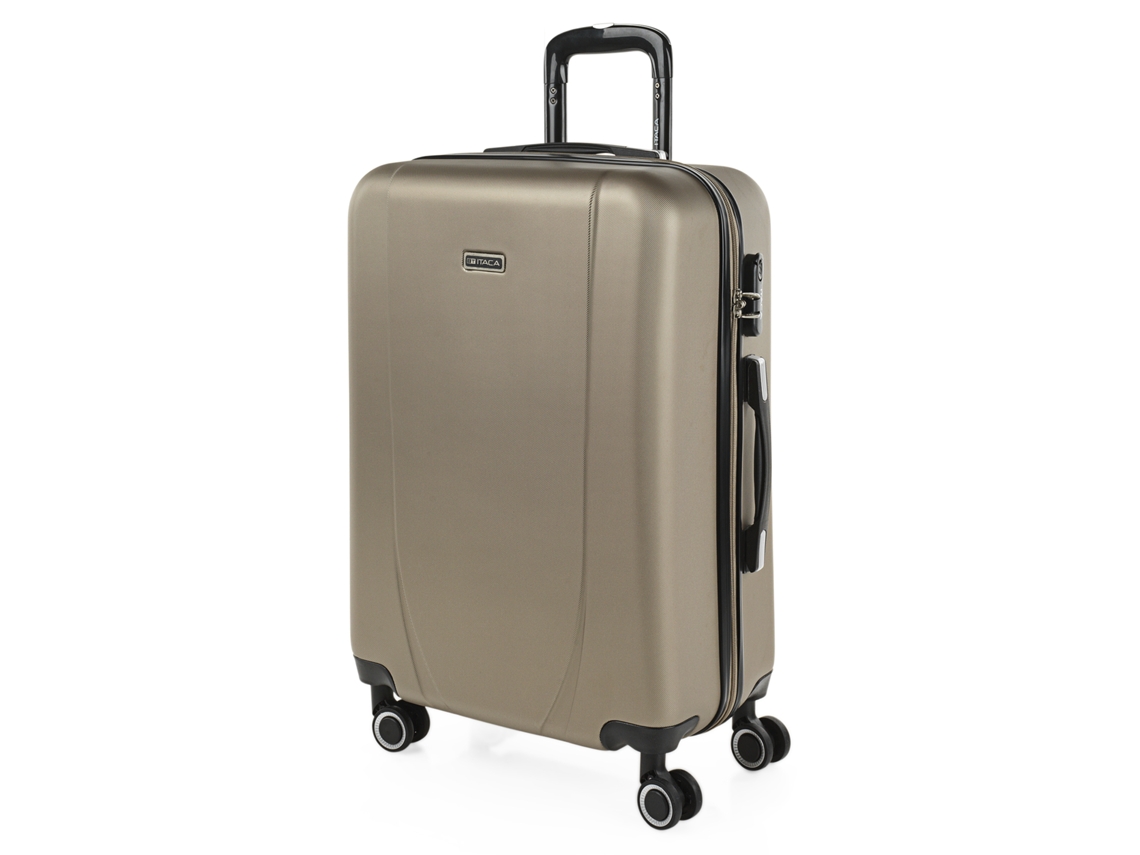 Mala Abs Média Itaca Tiber Champagne (42x65x24 Cm 68l)