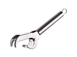 Pinça anti-quente de aço inoxidável para pratos e tigelas ferramenta de cozinha multifuncional antiderrapante