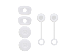 Conjunto De Tampa Palha Silicone, Rolha Quadrada À Prova Derramamento, Vazamento Para Garrafa Copo