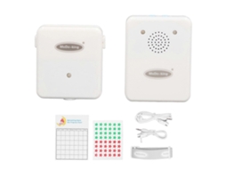 Sistema De Alarme Para Enurese Noturno Sensor Vibração Forte Detetive Compacto Kit De Enurese Noturno Para Crianças Dorminhoco Profundo Branco