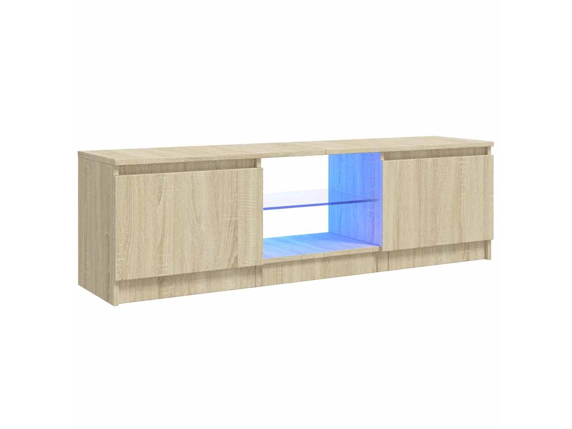 Tv Cabinet, Tv Cabinets Vidaxl Marrom Madeira Processada (120 X 30 X 36 Cm)