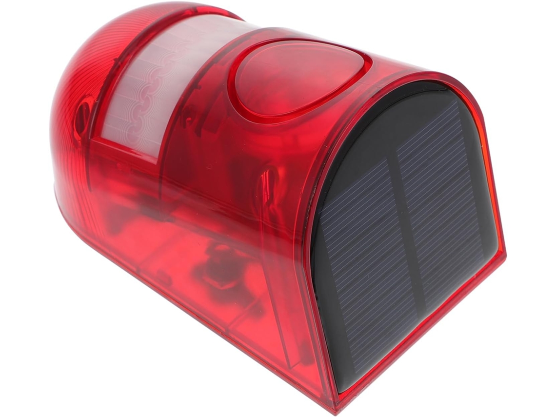 Luz Solar Intermitente Com Sensor De Movimento E Alarme De Energia Para Jardim.