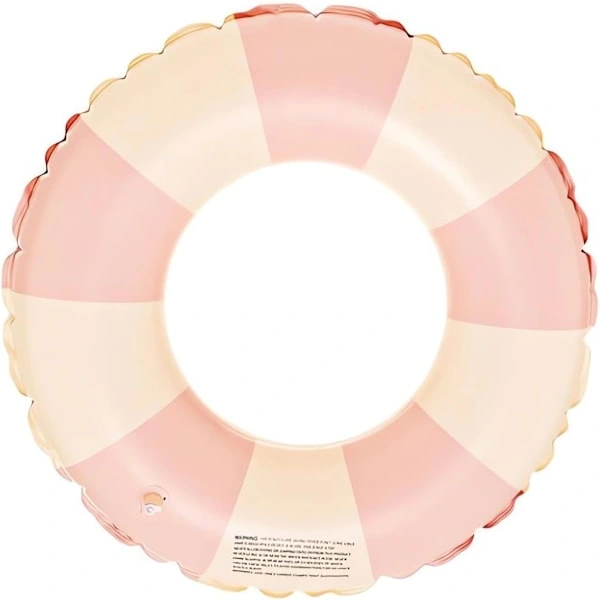 Boia Inflável De Alta Qualidade Para Adultos, Boia De Piscina, Boia Inflável Retrô Listrada Em Pvc Rosa Pink-tfrf Rosa