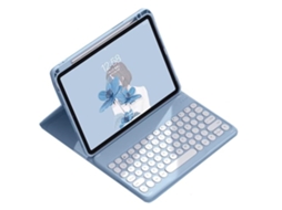 Capa De Tablet Magnética Rotativa E Desmontável Com Teclado, Ângulos Múltiplos E Adsorção Forte